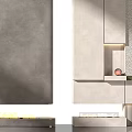 Modern Gray Fireplace Interior Designs With Sleek Lines And Styles 3d model