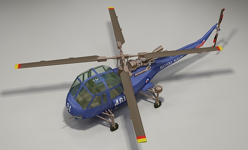 Modern Helicopter 3d model