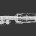 Futuristic Sci Fi Rifle Weapon With Mechanical Design Metallic Parts And Wooden Texture