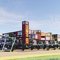Container Camp Container Park Container Hotel 3d model