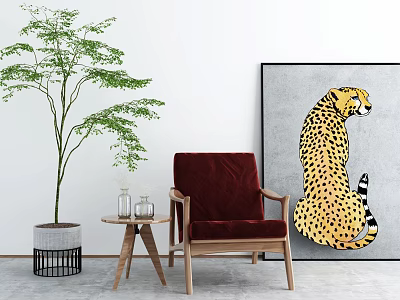 modern sofa chair leisure sofa 3d model