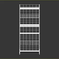 White Multi Tier Storage Rack With Wire Baskets And Flat Shelves