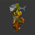 Colorful Cartoon Style Game and Movie Characters With Unique Outfits and Distinctive Features