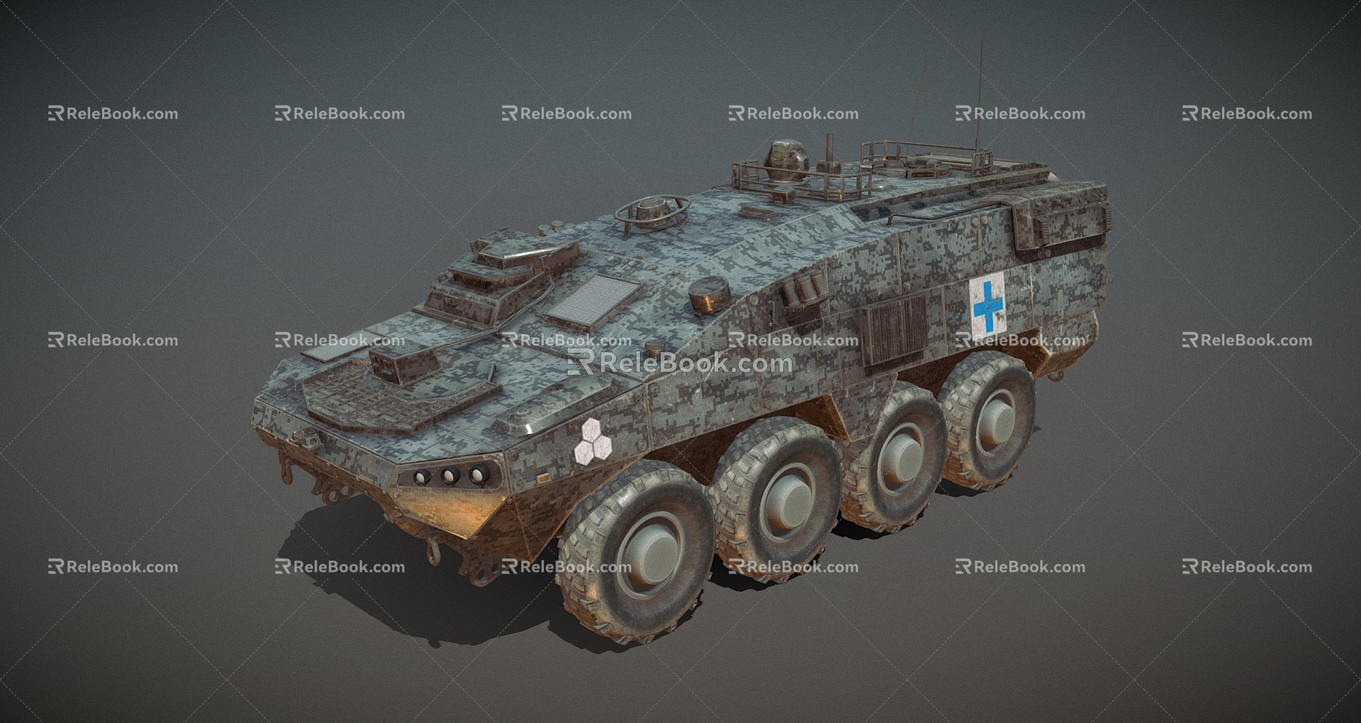 Armored Vehicle Armored Transport Vehicle Armored Carrier Launcher Light Tank Infantry Fighting Vehicle Low Face Number Low Model Simple Model Game Sub-era Film and Television Level 3d model