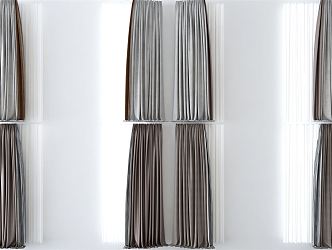 Modern Curtains 3d model