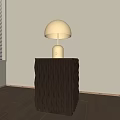 Antique side hundreds of side table bedside table 3d model