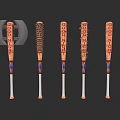 Various Tactical Baseball Bats With GOODNIGHT Text And Decorative Handle Designs