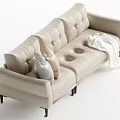 Middle-style multiplayer sofa 3d model