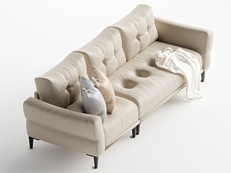 Middle-style multiplayer sofa 3d model