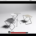 Folding Outdoor Tables With Metal Frame Various Colors And Modern Design