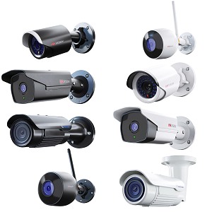 Modern camera security surveillance camera combination 3d model