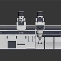 Industrial Robotic Arm Structure With Arm Frame Joints And Sliding Rails