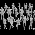 Group of Diverse People Engaging in Various Activities With Casual And Formal Wear