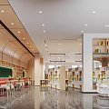 Modern Library Sales Department Book Bar Card Seat 3d model
