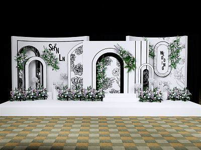 Modern Beauty Chen Xiaoxiang Theme Wedding 3d model