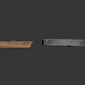 Two Practical Hand Tools Wooden Spatula And Horseshoe Hook With Long Wooden Handles