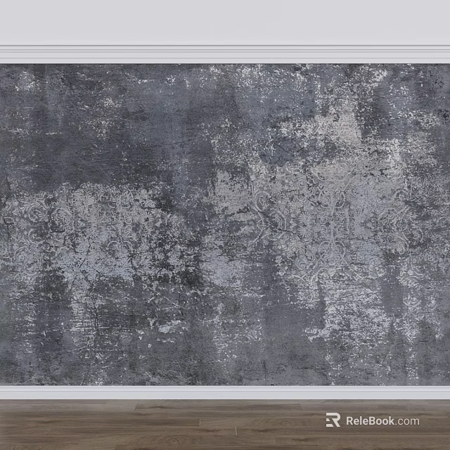 Modern Industrial Building Component Featuring Rough Gray Concrete Texture Surface 3d model 