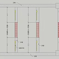 Structural Construction Drawing Showing Reinforced Concrete Beams With Steel Rebar Details