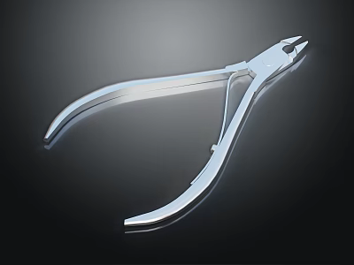 Sleek Metal Pliers Tool With Long Handles Shiny Surface And Professional Design 3d model