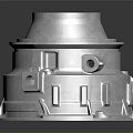 Stainless Steel Industrial Equipment Featuring Multi Layer Flange And Support Structure