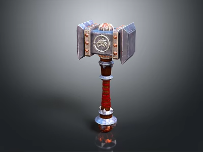 Modern Hammer Viking Hammer Warhammer Cartoon Hammer 3d model Modern Hammer Viking Hammer Warhammer Cartoon Hammer 3d model