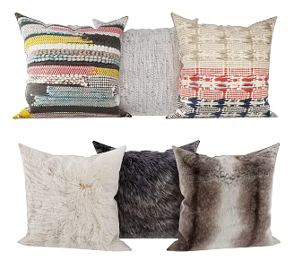 Modern Pillow Fabric Pillow 3d model