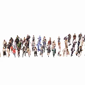 Modern Multiplayer Characters 3d model