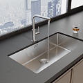 Kitchen basin faucet 3d model