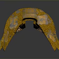 Unique Golden Copper Patterned Intricate Design Decorative Helmet Ornament For Household Living Supplies