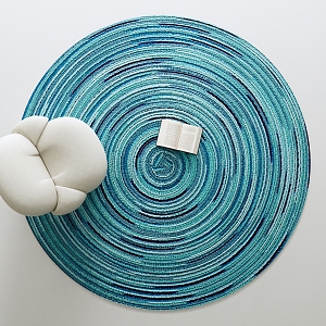 Modern Round Carpet 3d model