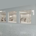Modern Clothing Store Interior With Fashion Apparel Mannequin Hangers Shoes And Accessories