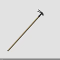Durable Hardware Tool Pickaxe With Long Handle And Metal Head For Digging Work