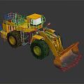 Yellow Heavy Duty Construction Utility Loader With Spacious Cab Large Bucket And Tires