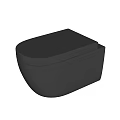 Modern Wall Hung Gray Toilet With Matte Finish And Sleek Design