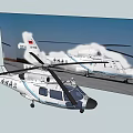 3D Helicopter Model With Detailed Design Realistic Features And Image 3d model