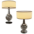 American Style Table Lamp French Style Table Lamp Round Glass Table Lamp Art Table Lamp Gourd-shaped Table Lamp 3d model
