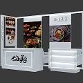 Tea Break Area With Western Cuisine Exhibition Stand And Delicious Dishes