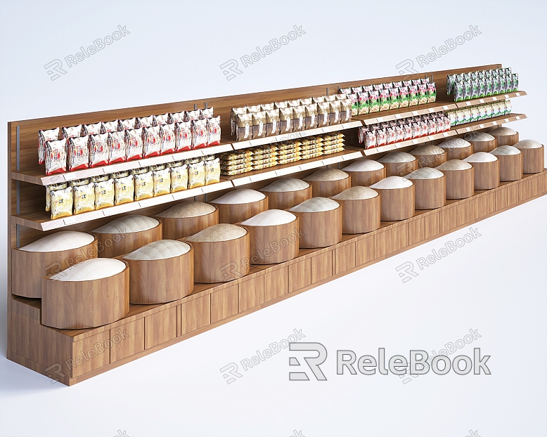 Supermarket Decoration Cabinet Supermarket Shelf Supermarket Display Rack Supermarket Commodity Cabinet model