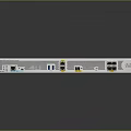 Cisco Silver Network Device Featuring Multiple Ports And Technical Design On Reflective Surface