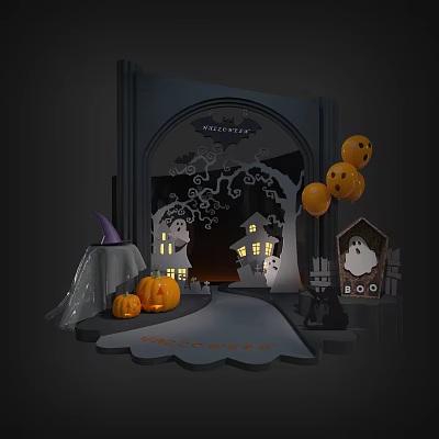 Modern Beauty Chen Halloween Beauty Chen 3d model
