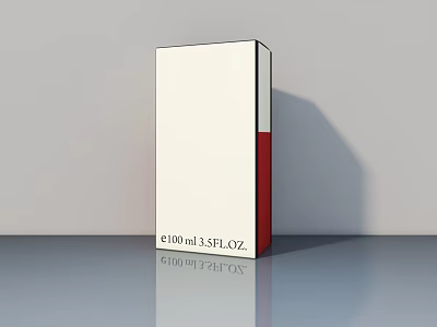 White And Red Swing Door Featuring 75 Percent Alcohol Label And 6100ml Volume 3d model