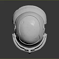 Medieval Warrior Wearing Metallic Helmet With Face Guard And Riveted Details