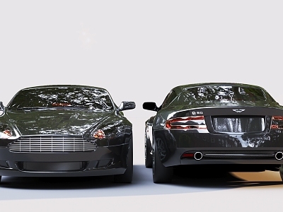 Black Car sports car Aston Martin model