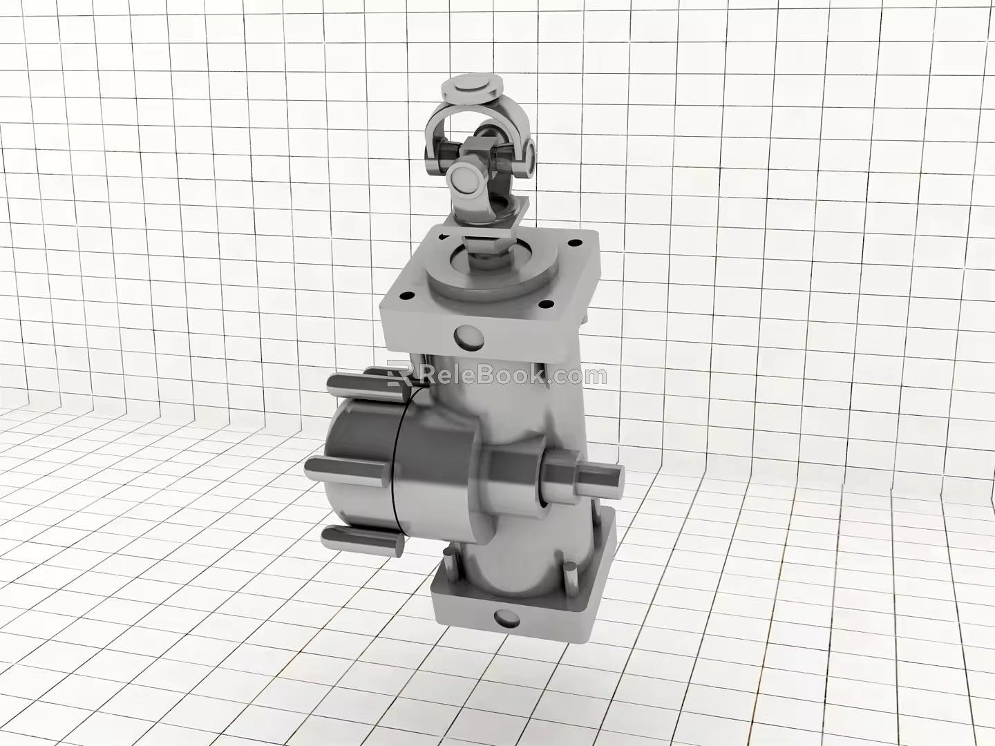 Modern mechanical parts 3d model