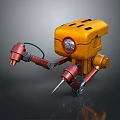 Robot Assistant Small Robot Butler Robot Butler Figure Game Figure 3d model