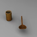 Bamboo Pen Holder And Wooden Spoon For Home Office And Kitchen Use