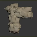 Durable Stacked Sandbags Essential Household Supplies For Emergency Flood Prevention