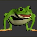 Frog Frog Frog Class Poison Frog Game Frog Reptile Cold Blooded Animal Reptile Class 3d model