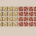 Retro Tile Small Tile Seamless Ceramic Mosaic Classic Color Matching Hong Kong Style Retro Chinese Traditional Mosaic Pattern 3d model