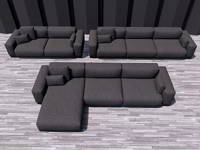 Modern Combination Sofa Multiplayer Sofa 3d model Modern Combination Sofa Multiplayer Sofa 3d model